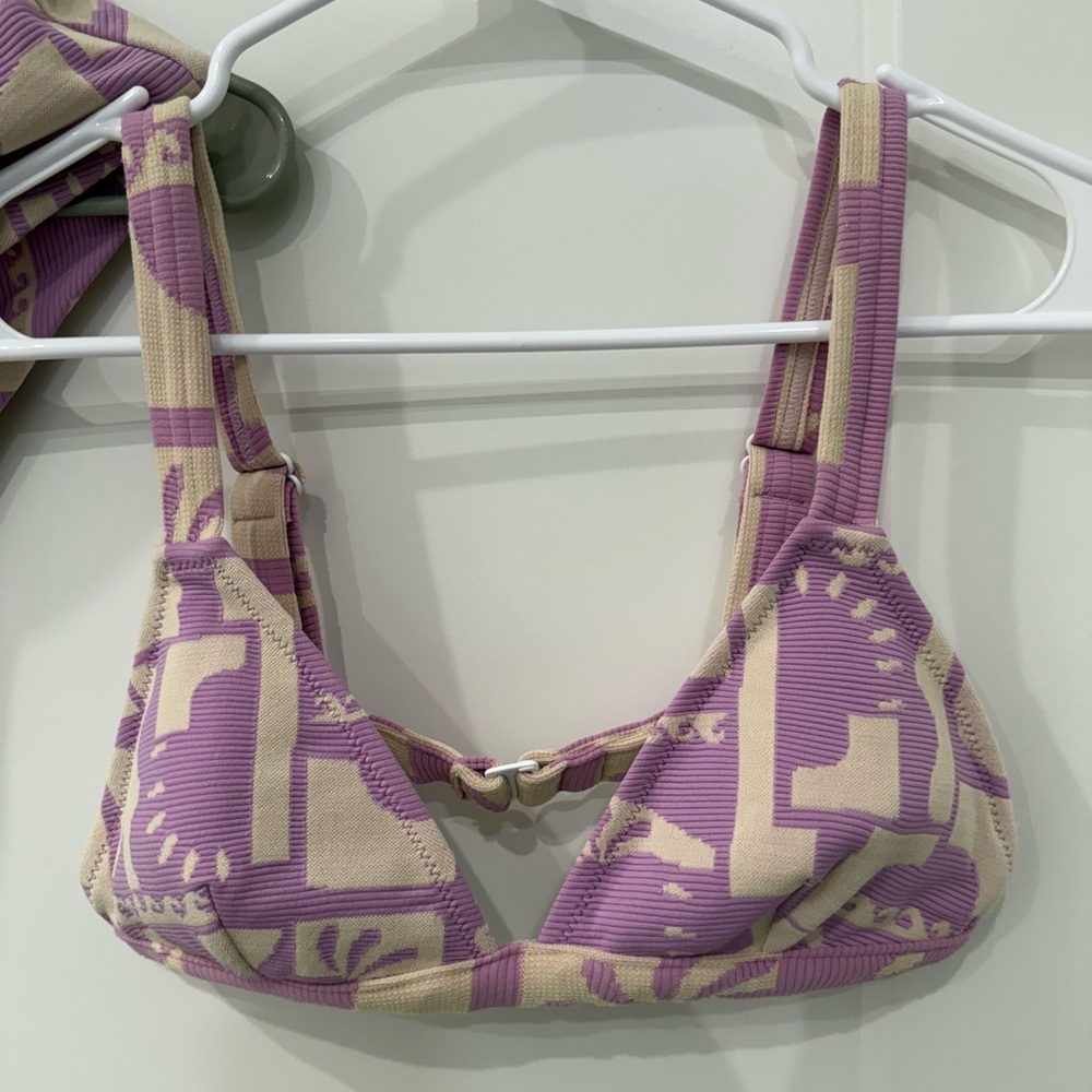 Rip Curl Swimwear Cream and Purple Bikini